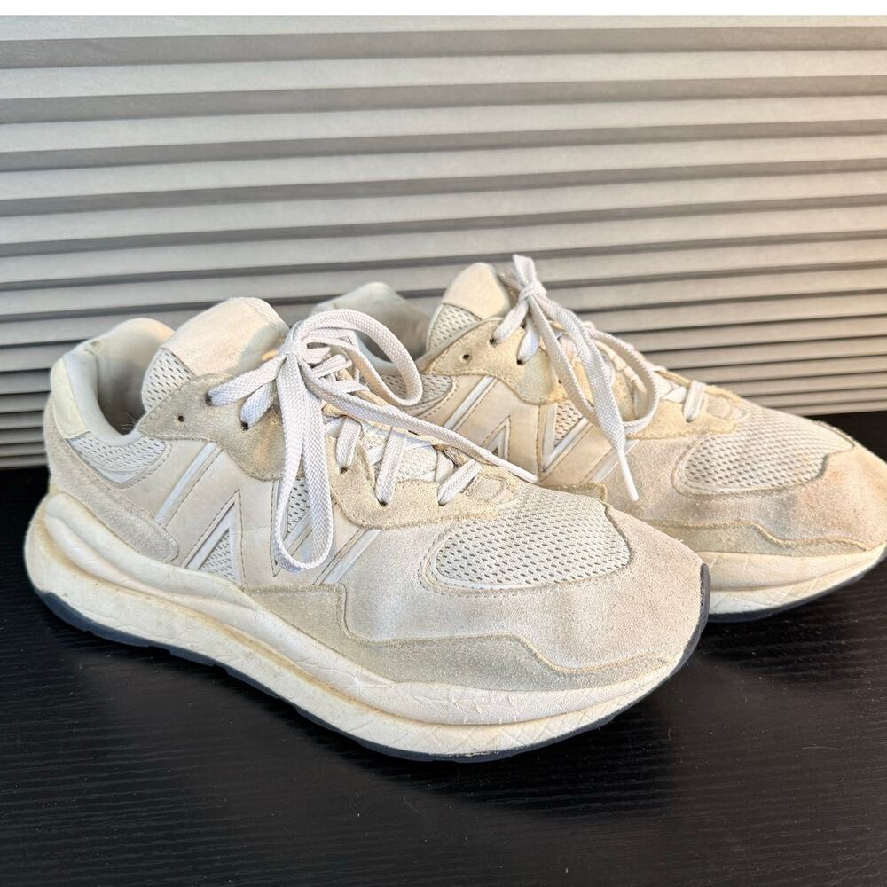 New Balance 5740 Cream Beige Chunky Sneakers WS5740CHA Women’s Size 9.5